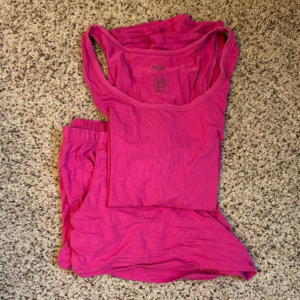 Kyte BABY Women’s Tank set in raspberry